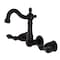 Kingston Brass KS1225PKL Duchess 2-Handle Wall Mount Bathroom Faucet, Oil Rubbed Brnz KS1225PKL - alternate 1